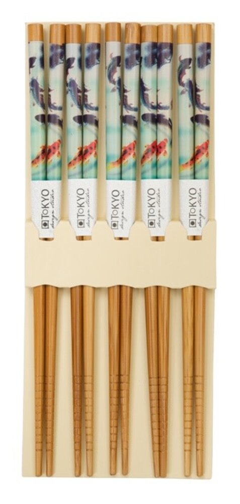 Tokyo Design Studio 5 sets of chopsticks Fish in gift box