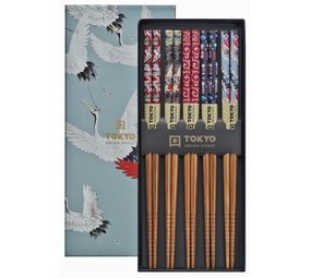 Tokyo Design Studio 5 sets of chopsticks Crane