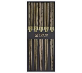 Tokyo Design Studio 5 sets of chopsticks wood grain