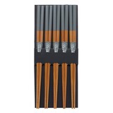 Tokyo Design Studio 5 paar eetstokjes hout/grijs Tokyo Design Studio 5 paar eetstokjes hout/grijs