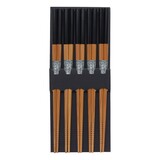 Tokyo Design Studio 5 sets of wooden chopsticks black