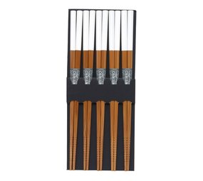 Tokyo Design Studio 5 sets of wooden chopsticks white