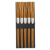 Tokyo Design Studio 5 paar eetstokjes bruin twist