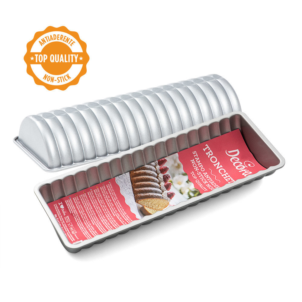 Decora Antiaanbak stalen boomstam- (bûche) cakevorm, 31 x 5 cm