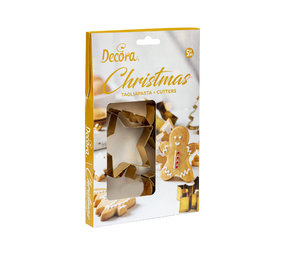 Decora Christmas cookie cutter set, 5 pieces