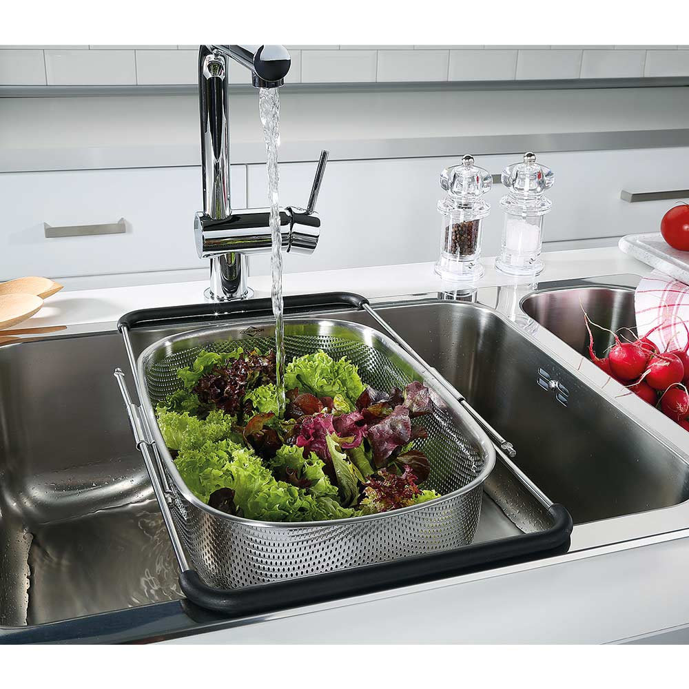 Küchenprofi Sink colander 34x24,5x11,5cm extendable up to 58cm