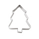Decora RVS bakrand kerstboom 21x28x4.5cm Decora RVS bakrand kerstboom 21x28x4.5cm