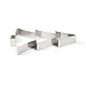 Decora RVS bakrand kerstboom 21x28x4.5cm Decora RVS bakrand kerstboom 21x28x4.5cm