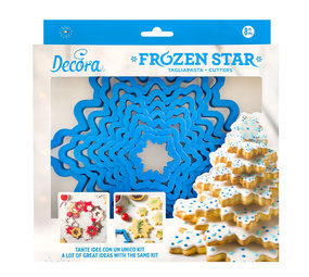 Decora Ice star cookie cutter set, 8 pieces