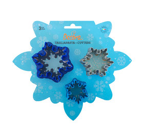 Decora 3 uitsteekvormpjes ijsster 4, 5 en 7cm Decora 3 uitsteekvormpjes ijsster 4, 5 en 7cm