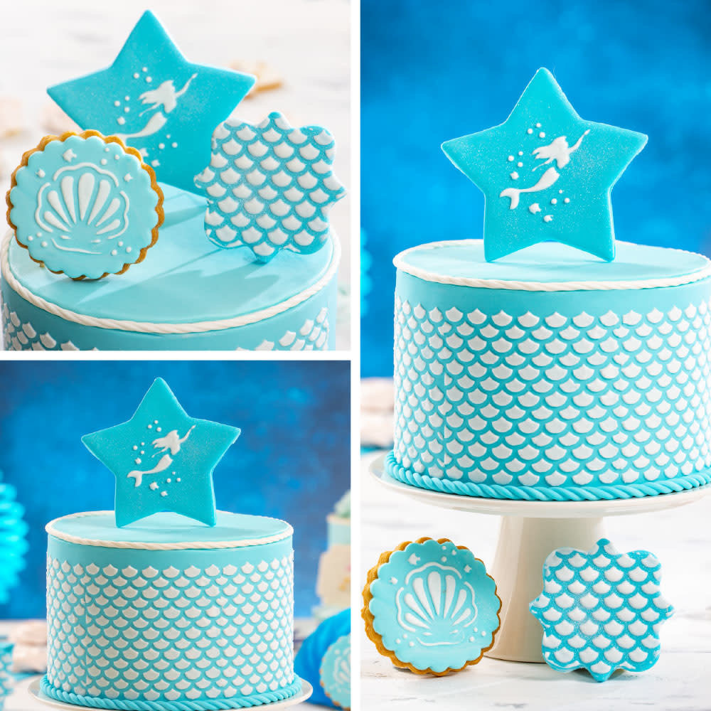 Decora Set of 5 plastic star cookie cutters