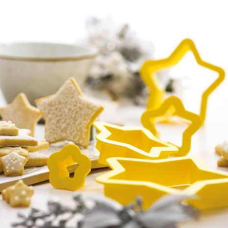 Decora Set van 5 plastic ster-uitstekers