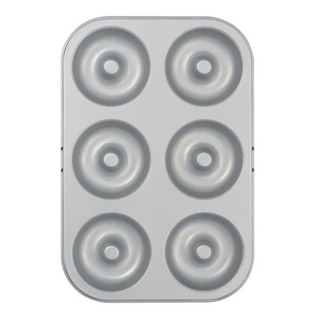 Decora Non-stick steel mold for 6 mini ring cakes, 18 x 27 cm