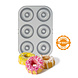 Decora Non-stick steel mold for 6 mini ring cakes, 18 x 27 cm