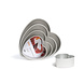 Decora Seamless anodized aluminum professional heart cake pan, 15 x 7.5 cm Decora Seamless anodized aluminum professional heart cake pan, 15 x 7.5 cm