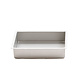 Decora Naadloze geanodiseerde aluminium professionele rechthoekige bakvorm, 25 x 38 x 7,5 cm