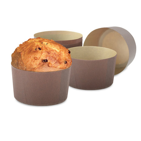 Decora 5 cellulose molds for 1kg panettone