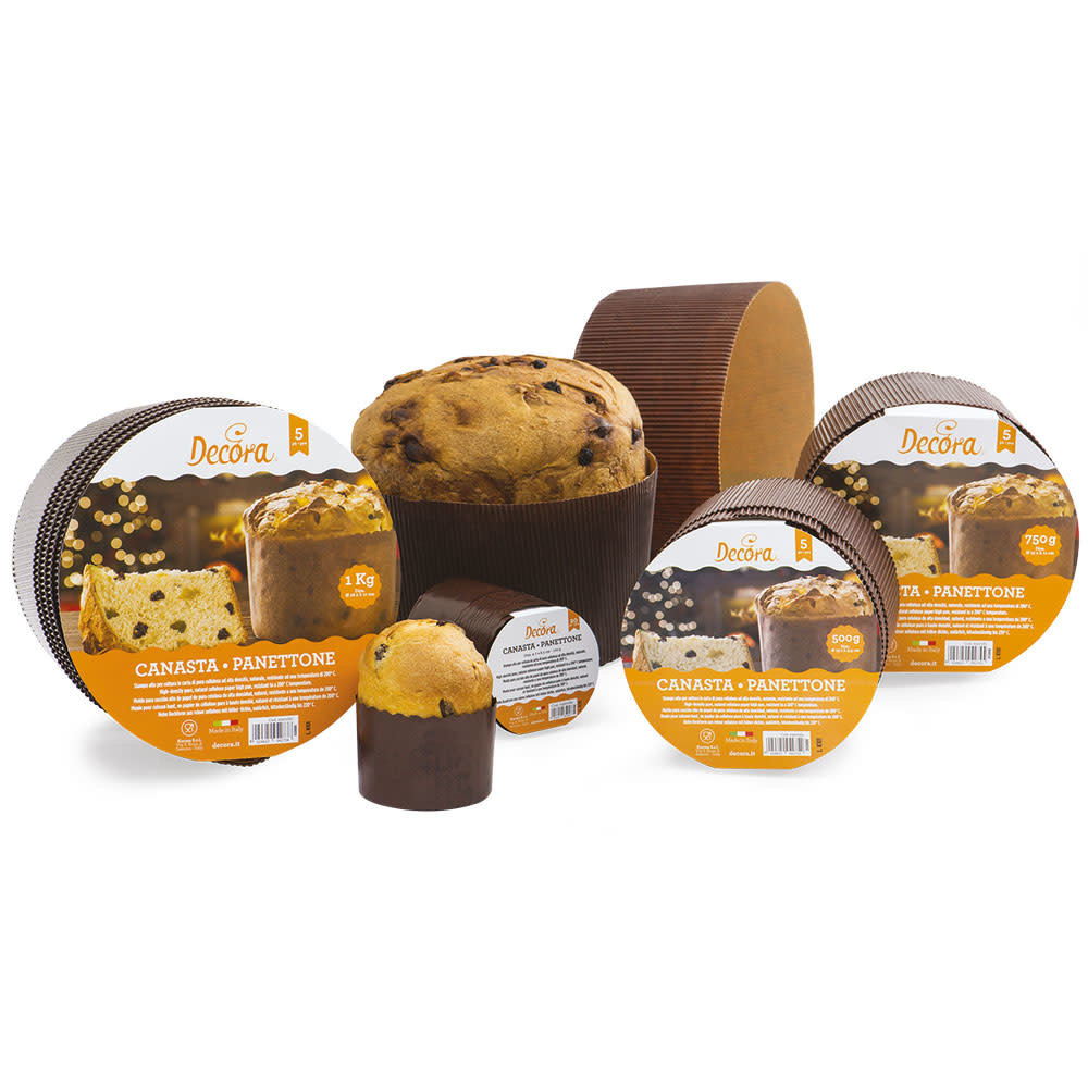 Decora Paper baking mold for canasta and panettone, 1 kg