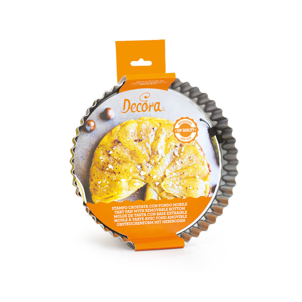 Decora Loose bottom non-stick quiche or flan tin 20cm