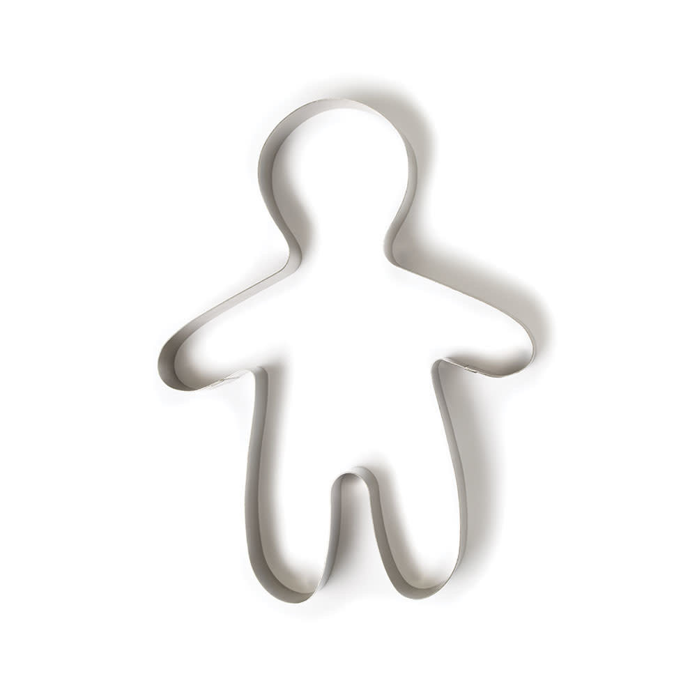 Decora Roestvrijstalen babyfiguurvorm voor bakken en desserts, 21 x 28 x 4,5 cm