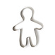 Decora Roestvrijstalen babyfiguurvorm voor bakken en desserts, 21 x 28 x 4,5 cm