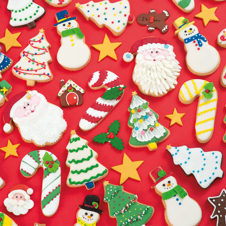Decora Set of 2 plastic Christmas tree and snowman cookie cutters