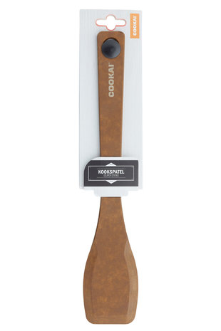 Pressed wood fiber spatula
