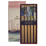 Tokyo Design Studio 5 sets of chopsticks Woodblock Prints