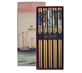 Tokyo Design Studio 5 sets of chopsticks Woodblock Prints