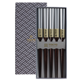 Tokyo Design Studio 5 sets of chopsticks Platinum