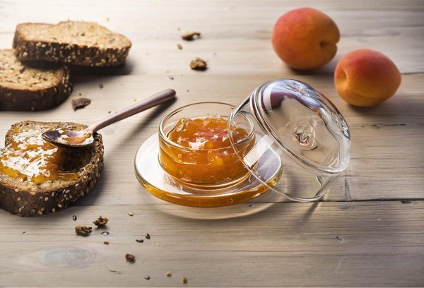 Glass butter dish Glass butter dish