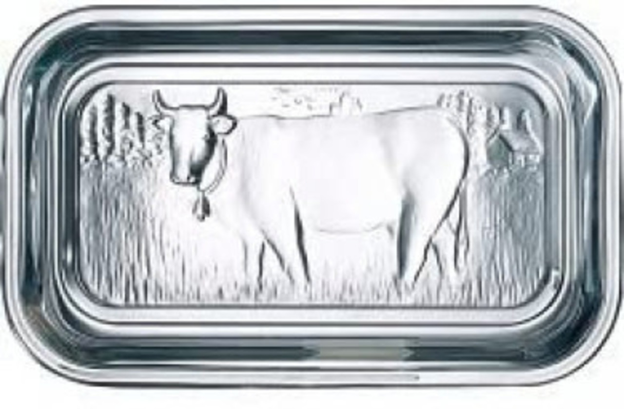 Glass butter dish Glass butter dish