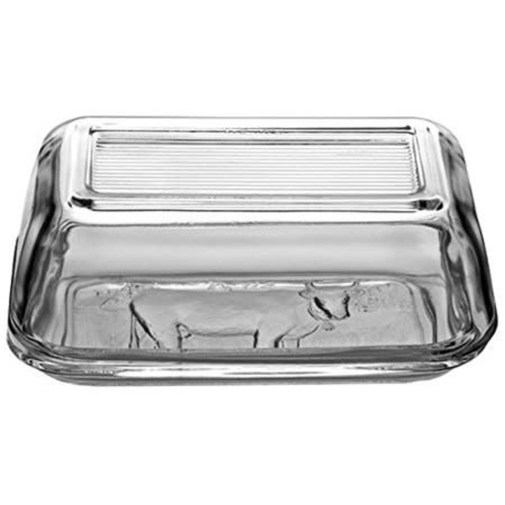 Glass butter dish Glass butter dish