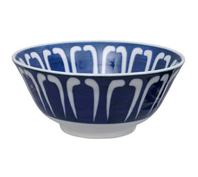 Tokyo Design Studio Kom 15cm mixed bowls BL/WH /6