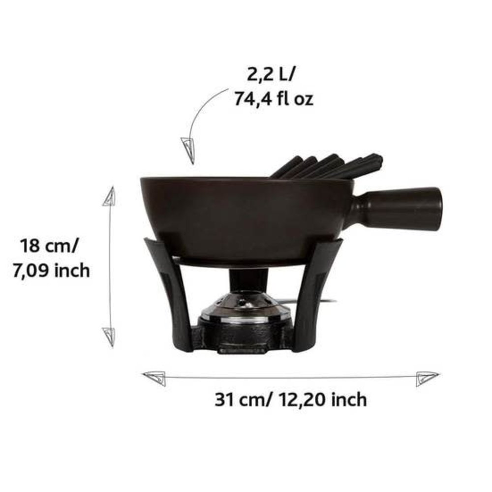 Boska Cheese fondue set “Nero” 2,2L Boska Cheese fondue set “Nero” 2,2L