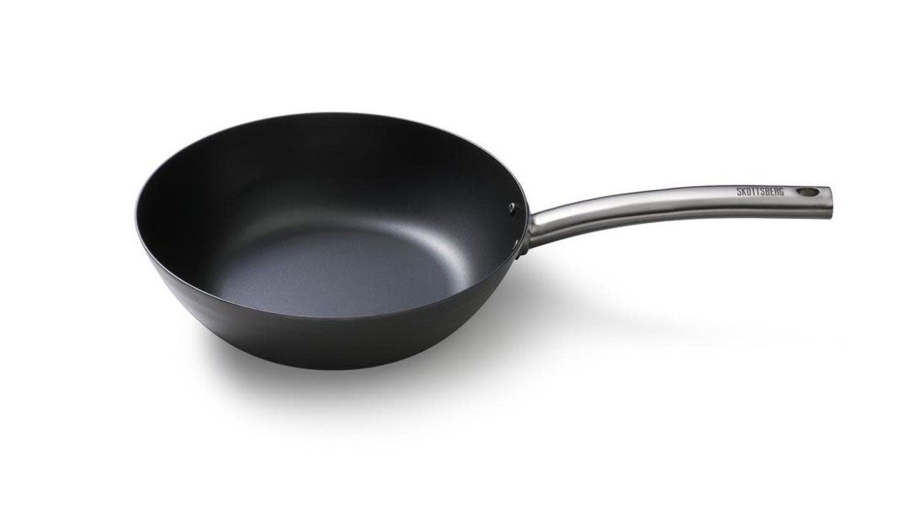 Skottsberg wok van ingebrand carbonstaal 28cm Skottsberg wok van ingebrand carbonstaal 28cm