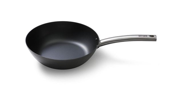 Skottsberg wok van ingebrand carbonstaal 28cm Skottsberg wok van ingebrand carbonstaal 28cm