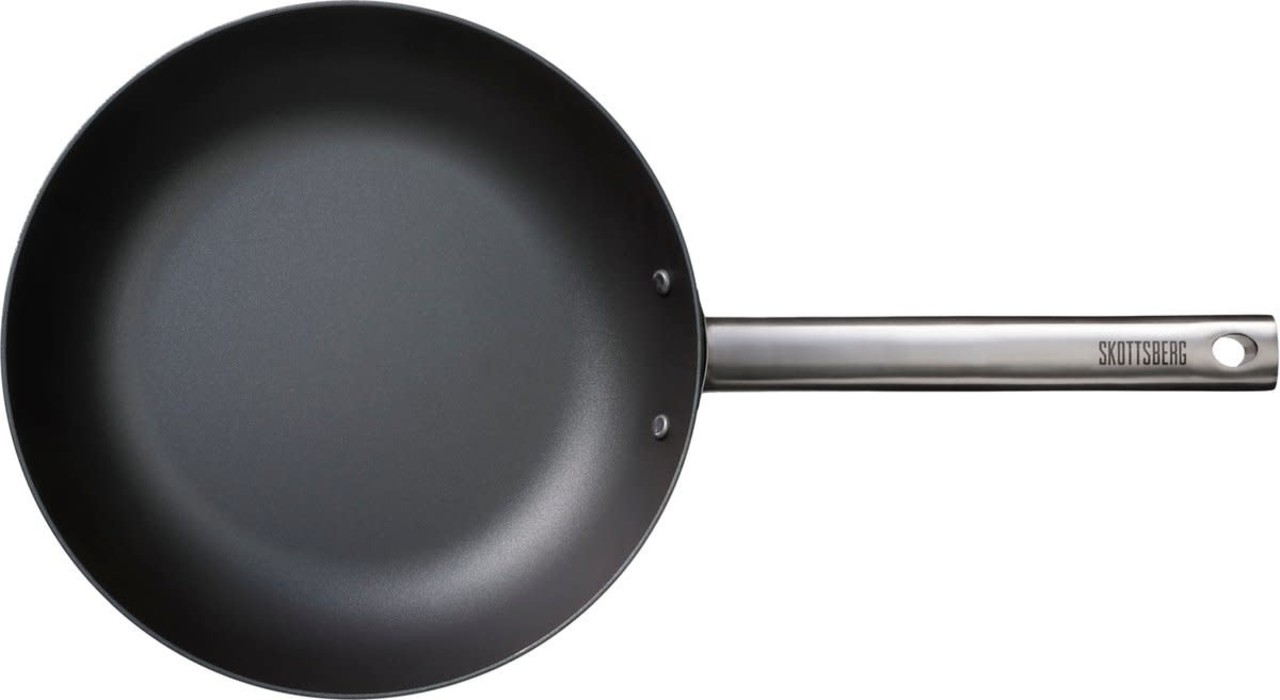 Skottsberg wok van ingebrand carbonstaal 24cm