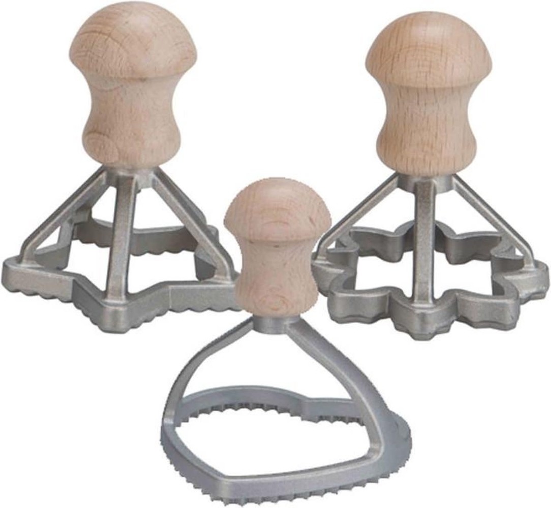 Eppicotispai Set Raviolistekers bloem/ster/hart