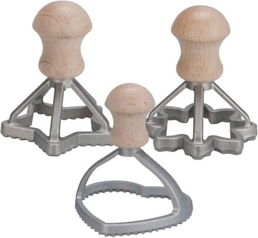 Eppicotispai Set Raviolistekers bloem/ster/hart