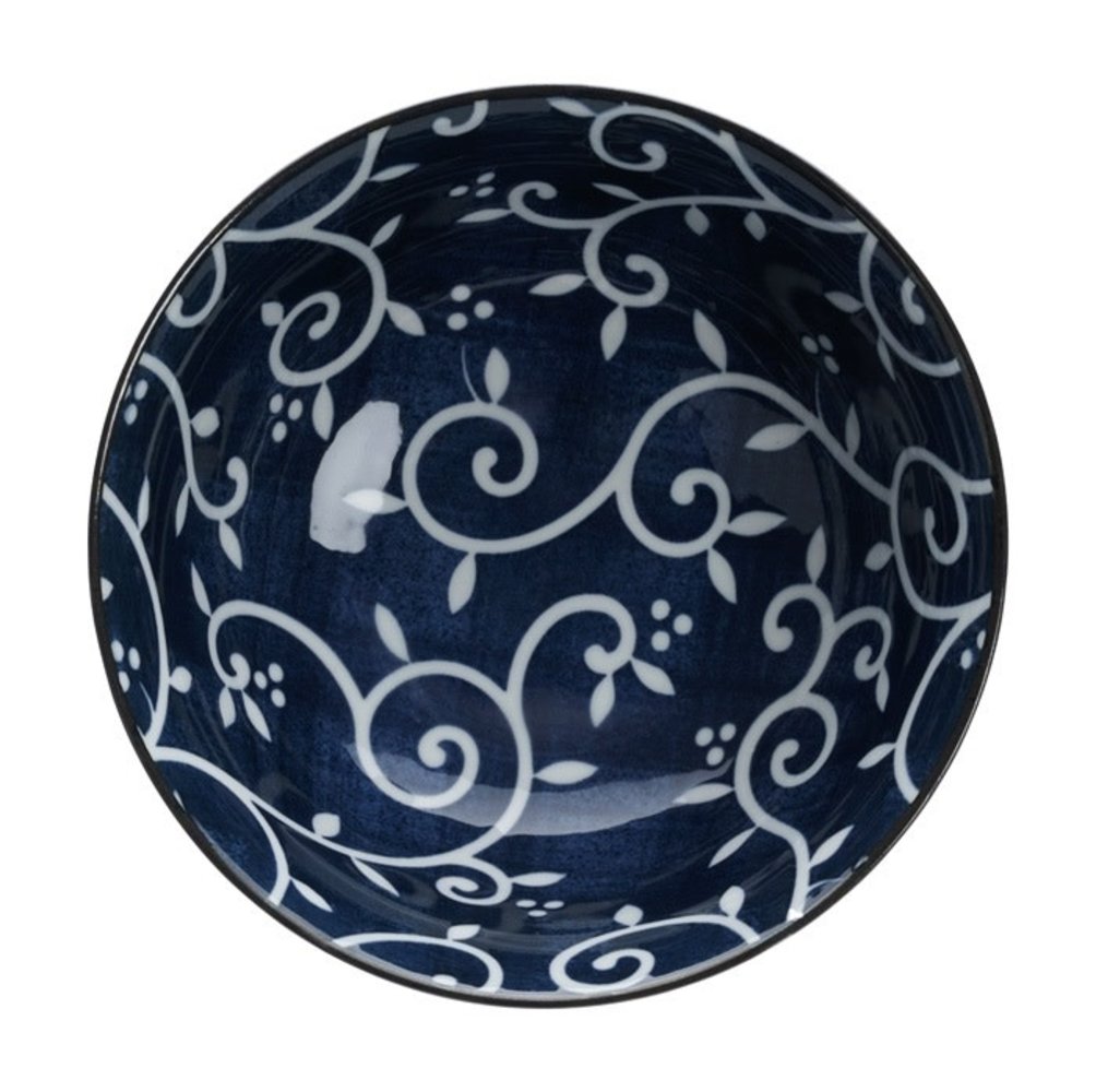 Tokyo Design Studio Kom 18 x 9cm Mixed Bowls Beni Karakusa