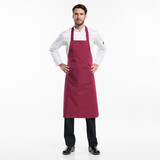 Chaud Devant Bib apron "Burgundy"