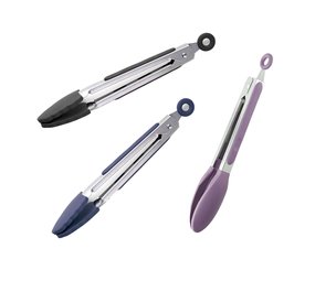 Silicone tongs, various colors
