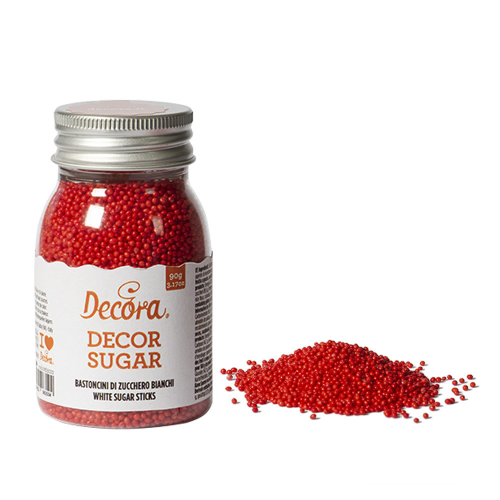 Decora Edible white sugar beads ⌀1.5 mm, 100 g