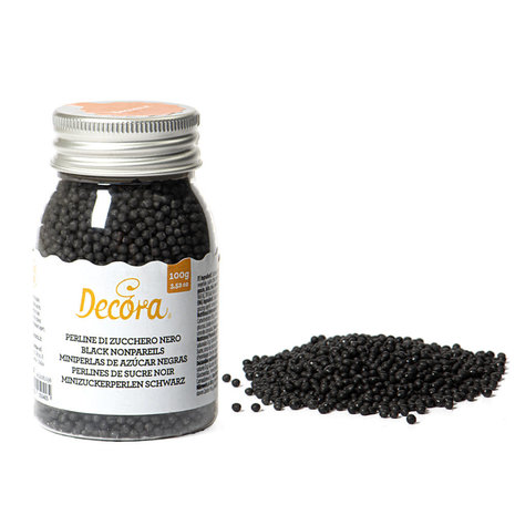 Decora Edible white sugar beads ⌀1.5 mm, 100 g