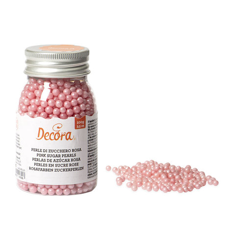 Decora Eetbare metallic goud suikerparels ⌀4 mm, 100 g