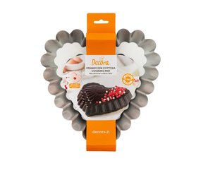Decora Antiaanbak stalen gedecoreerde hartvorm, ⌀24 cm