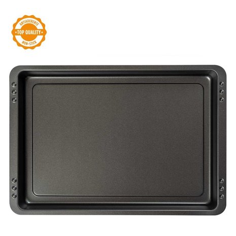 Decora Large low non-stick metal rectangular baking pan, 42 x 29 x 4 cm