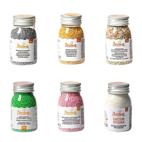 Decora Eetbare assorti suikerstaafjes voor decoratie