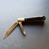 Double pocket knife boffalo horn